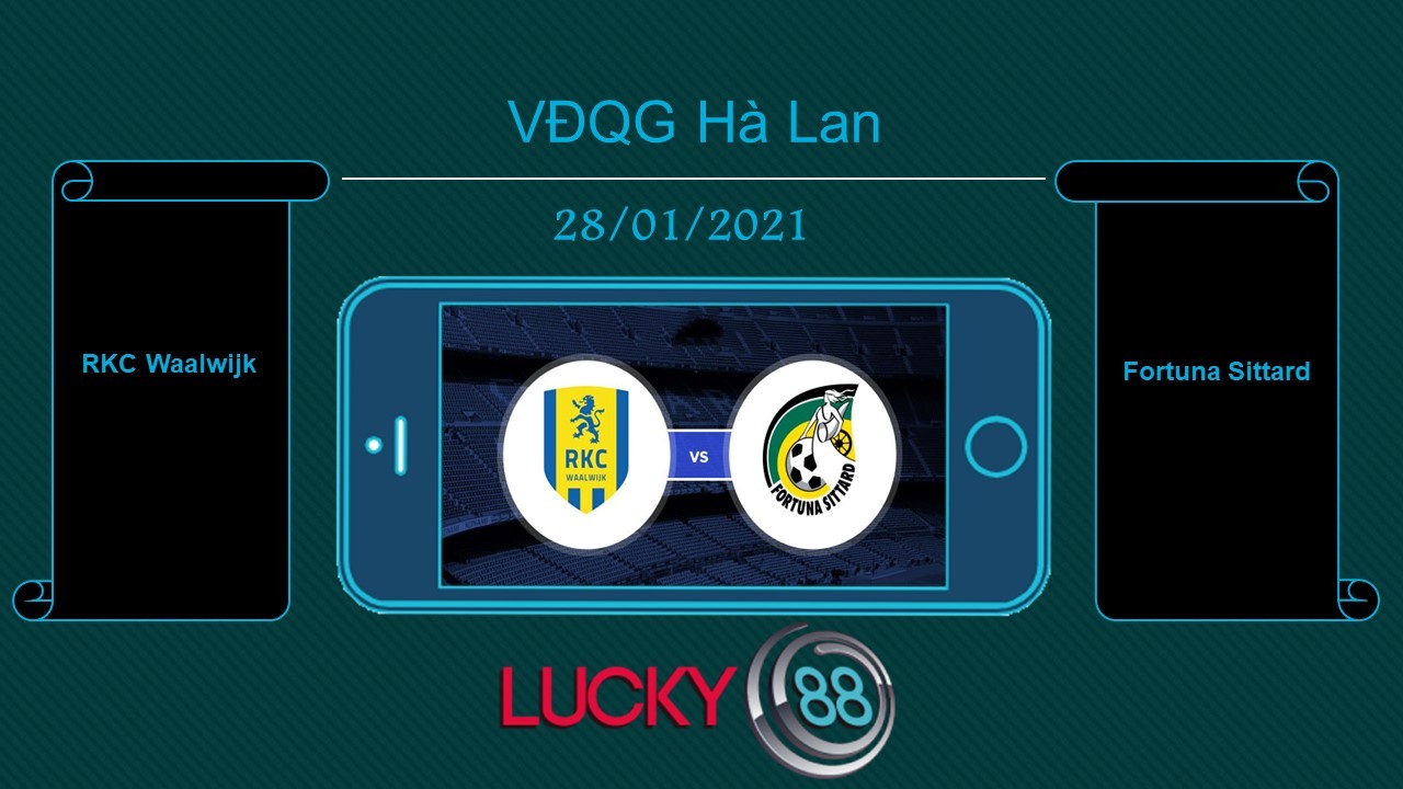 LUCKY88 RKC Waalwijk vs Fortuna Sittard , Tip bóng đá miễn phí ngày 28/01/2021