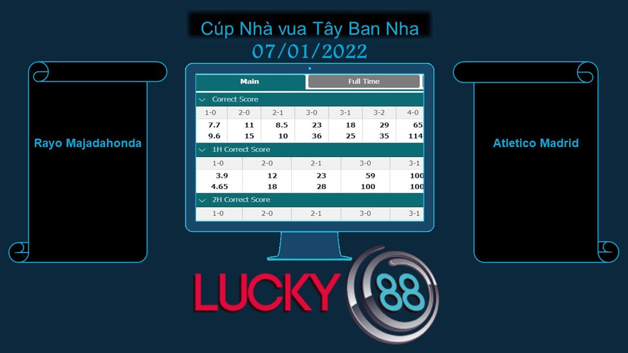 LUCKY88 Rayo Majadahonda vs Atletico Madrid   , Soi kèo bóng đá hôm nay 07/01/2022, Cúp Nhà vua Tây Ban Nha