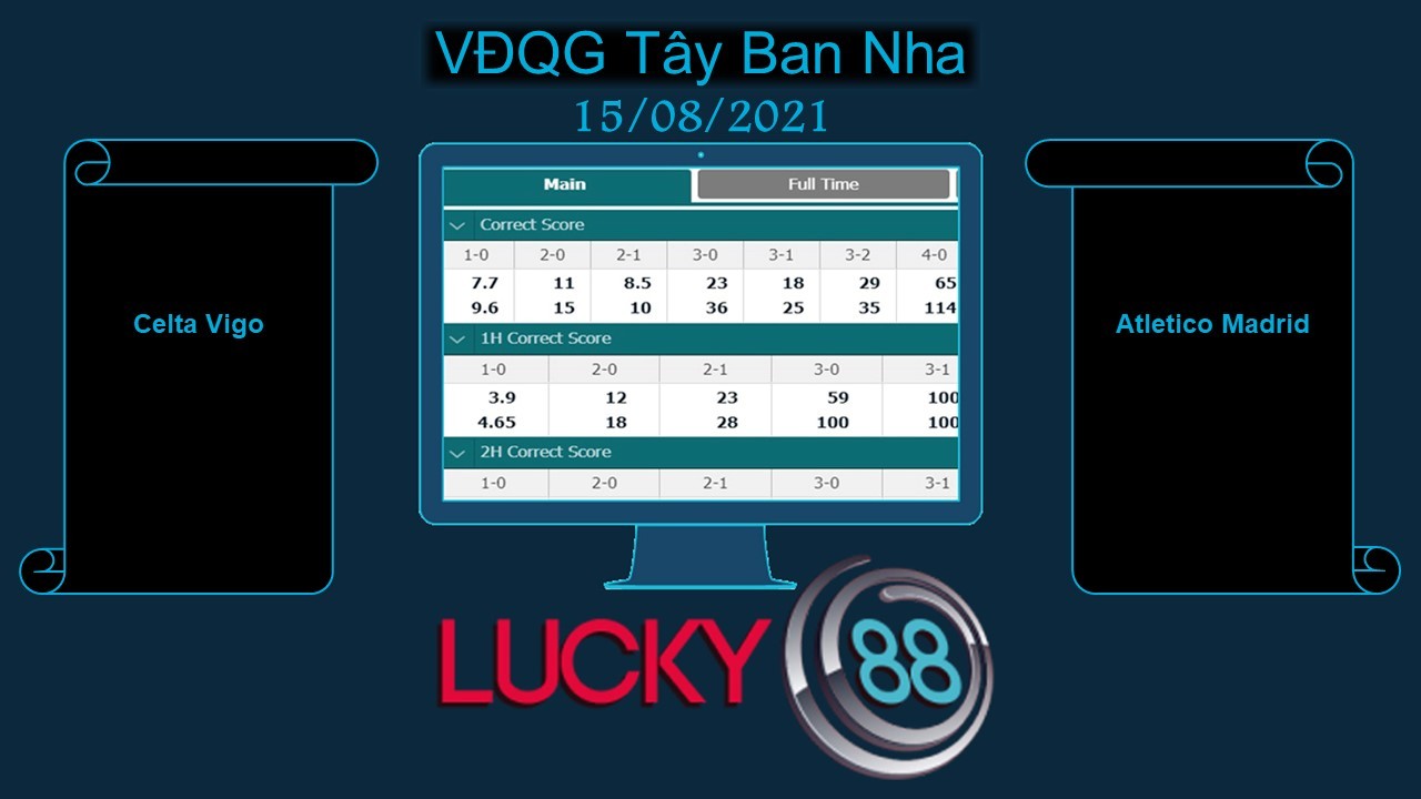 LUCKY88 Celta Vigo vs Atletico Madrid , Soi kèo bóng đá hôm nay 15/08/2021, VĐQG Tây Ban Nha