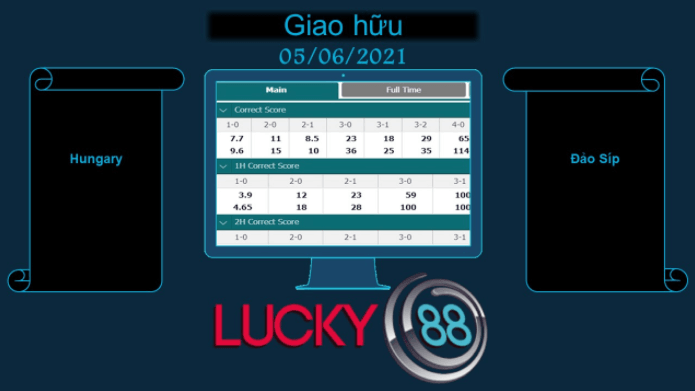 LUCKY88 Hungary vs Đảo Síp  , Soi kèo bóng đá hôm nay 05/06/2021, Giao hữu