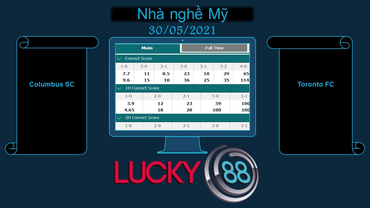 LUCKY88 Columbus SC vs Toronto FC , Soi kèo bóng đá hôm nay 30/05/2021,  Nhà nghề Mỹ